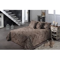 Thais 873 Queen 230x270cm Marron Brown Paisley