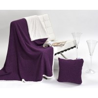 Anthea 821 Throw + Bonus Cushion Set Lavanda