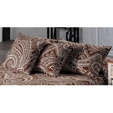 Thais 873 Pillow Cover 50x75cm Marron Brown Paisley